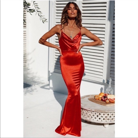 Hello Molly Dresses Hello Molly Red Maxi Formal Dress Poshmark
